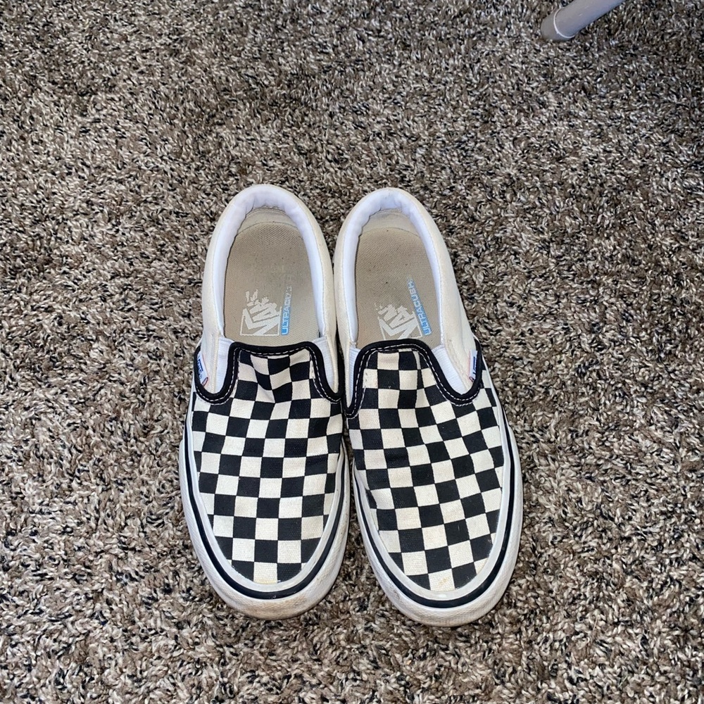 Comfort Cush Slip on Checkered Vans